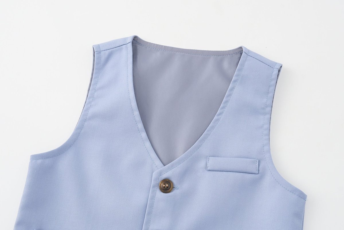 Completo Elegante 4 Pezzi per Bambino – Gilet, Camicia, Pantaloni e Papillon - immagine 7